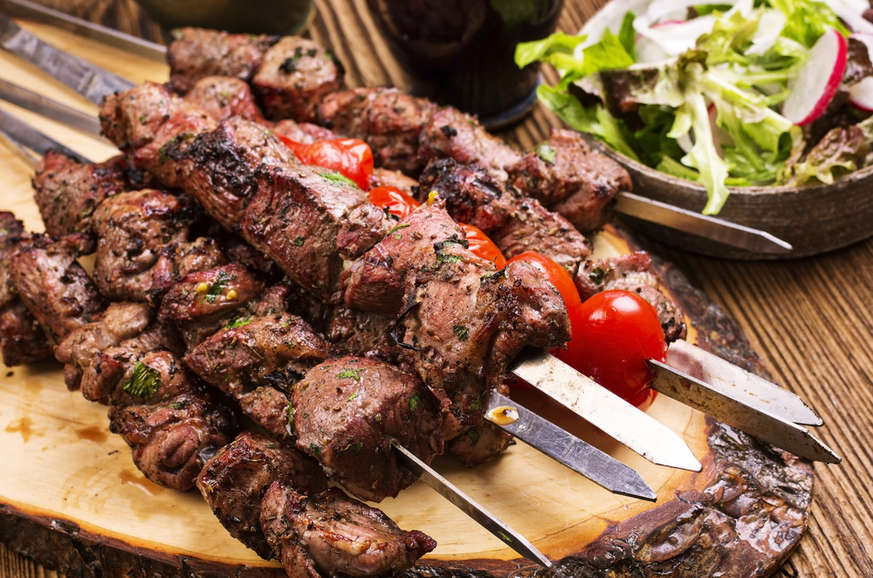 Marinated Greek Lamb Souvlaki